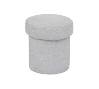 Atmosphera - Pouf en tissu Kita - Gris