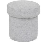 Pouf En Tissu Gris Kita Atmosphera