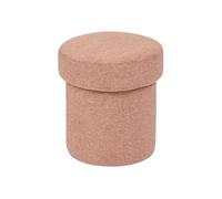 Pouf en tissu 40 cm terracotta Kita