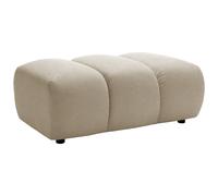 Pouf en tissu beige FRIDORA