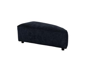 Pouf en tissu bleu, 1 place, élément droit, fixe, forme triangulaire - Zuiver, Hunter element - 100x60x38 cm