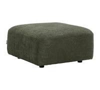 Pouf en tissu bouclette vert DANEPI