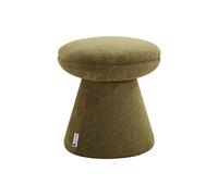 Vente-unique - Pouf en Tissu Chenille Vert ADEYOMA