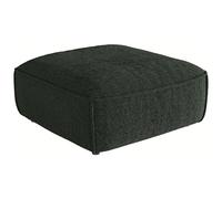 Pouf en tissu chenille vert CAMILIO de Maison Céphy