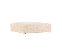 Vind - Pouf en tissu doux Frankie 100 x 100 x 30 cm Beige G
