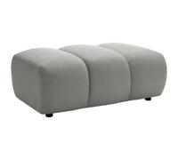 Pouf en tissu gris clair FRIDORA