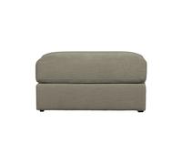 Pouf en tissu gris clair, modulable, connectable, carré, housse amovible, assise H20 cm - VT wonen, Family - 90x98x43 cm