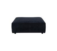 Pouf en tissu nervuré bleu, 1 place, carré, modulable, uni - Zuiver, Hunter element - 100x99x38 cm