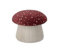Pouf en tissu rouge Lue
