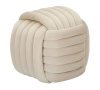 Pouf en tissu Softy 45 x 45 x 45 cm crème