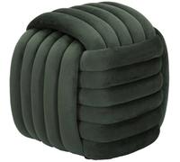Pouf en tissu Softy 45 x 45 x 45 cm vert