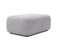Vente-unique - Pouf en Tissu texturé Gris Clair DAVISO