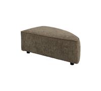 Pouf en tissu vert, élément droit 1 place, modulaire, forme triangulaire - Zuiver, Hunter element - 100x60x38 cm