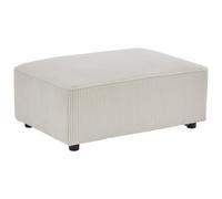 Vente-unique - Pouf en Velours côtelé Beige MECODI