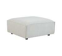 Vente-unique - Pouf en Velours côtelé Beige RUZOLO
