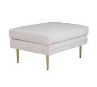 Pouf en Velours Côtelé "Boom" 90cm Beige