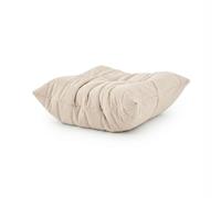 Pouf en velours côtelé, dessous antidérapant, tabouret rembourré indéformable