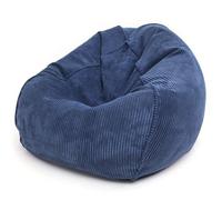 Pouf en velours côtelé, fauteuil ergonomique avec repose-pieds, siège rembourré confortable, base large, intérieur salon, Sz95, M