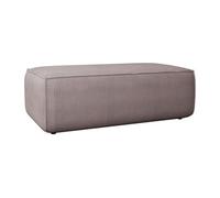 Pouf en velours côtelé mauve AMELIA