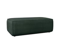 Pouf en velours côtelé vert sapin AMELIA