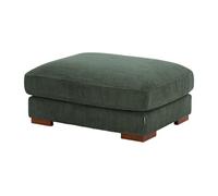 Pouf en velours côtelé vert SPERONE de