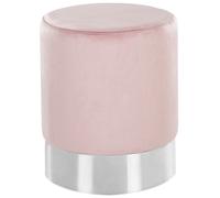 Pouf En Velours Rose D 36 Cm Brigitte Rose