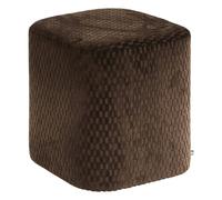 Atmosphera - Pouf Selia carré 35x35cm Marron