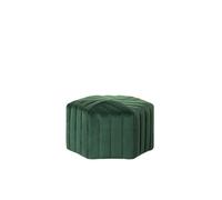 Pouf en velours vert - Beliani - MURIETTA - Forme hexagonale - Décoratif - Intérieur