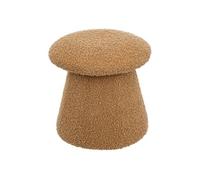 Pouf bouclette enfant Zopi marron D27cm - Atmosphera createur d'interieur