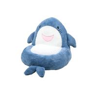 Pouf enfant en forme de requin Bleu 45x45 cm