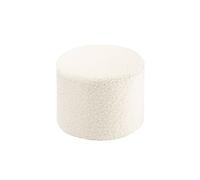 Pouf Cream White molletonné