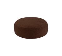 Pouf Enfant Ottoman Rond - Coussin De Sol Déhoussable En Teddy Warm Hazel TU