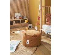 Pouf enfant Ours en sherpa camel TU