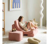 Pouf enfant petit nuage bouclette claudy guava pink TU