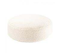 Pouf enfant rond bouclette ottoman cream white TU