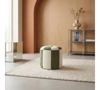 Pouf Enfant Tissu Chenille Thème Cirque - Wila Vert TU
