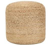 Pouf fait à la main 40 x 45 cm Jute - VidaXL