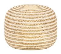 Pouf fait à la main 45x30 cm Jute Naturel G