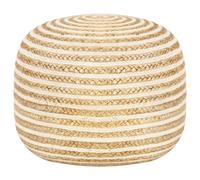 Pouf Fait À La Main 45x30 Cm Jute - Vidaxl Marron