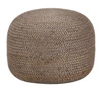 Pouf Fait à la Main Jute Vert Olive 45x30 cm Repose-Pied Tabouret Salon vidaXL