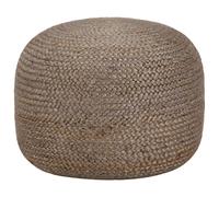 Pouf Fait à la Main Jute Vert Olive 45x30 cm Repose-Pied Tabouret Salon vidaXL