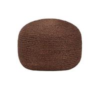 Pouf Fait À La Main Marron 40 X 45 Cm Jute