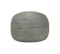 vidaXL Pouf repose-pied fait à la main en jute vert olive 45x30 cm