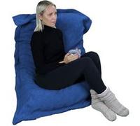 Pouf, fauteuil d'intérieur déhoussable - 90 x 140 cm - Sherpa - Bleu marine - Vivezen bleu marine
