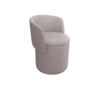 Pouf fauteuil en tissu taupe l49 cm eclipse - Taille: 49x57cm - Coloris: Taupe