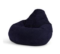 Pouf Fauteuil Velours Côtelé pour Enfants Dalton - ICON - Bleu - Chambre - Intérieur