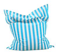 Pouf Flottant Carré For Piscine - Pouf Flottant For Piscine - Grand Pouf Confortable For Extérieur Et Intérieur - Grand Pouf Flottant Carré For Piscine Sans Remplissage ( Color : Light blue-stripe , S