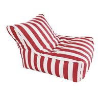 Pouf flottant pour piscine - Original - Pour adulte - Rayé - Housse de pouf d'extérieur confortable pour détente et plaisir