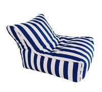 Pouf flottant pour piscine - Original - Pour adulte - Rayé - Pour l'extérieur - Pour la relaxation - Confortable - Imperméable - Meuble de piscine