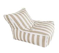 Pouf flottant pour piscine - Pouf flottant original à rayures pour adultes - Fauteuil d'extérieur confortable - Parfait pour s'amuser en été et se détendre